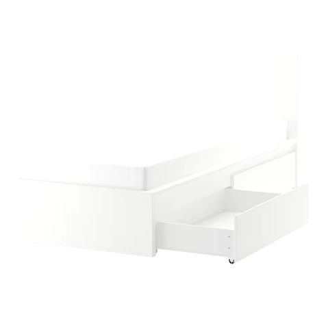 Kompletne łózko Ikea malm 90x200z szufladami i materacem Sułtan