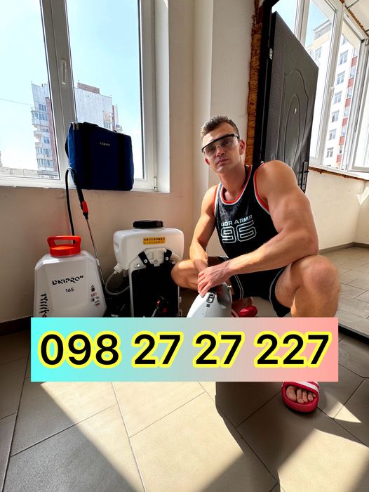 Знищення тарганів, клопів, блох травля тараканов клопов блох ос шершн