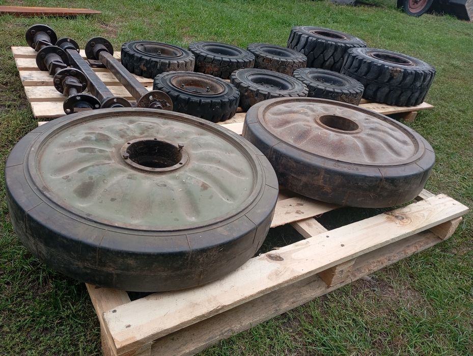 Koła pełne lane pompowane wózek widłowy przyczepka wozidło ładowarka