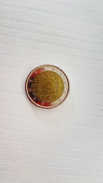 Moeda 2€ Espanha, 30 anos Bandeira da Europa