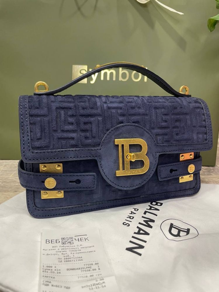 Новая замшевая женская сумочка Balmain