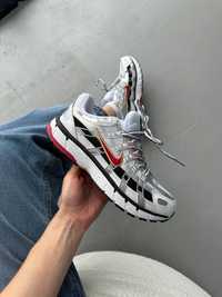 (унісекс) кросівки Nike P-6000 White/Silver/Red(літо)