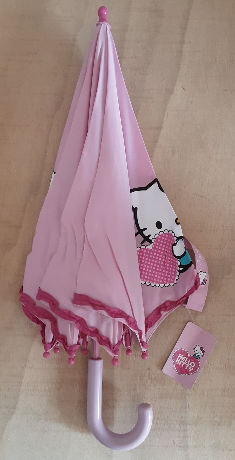 Guarda-chuva rosa para criança da Hello Kitty