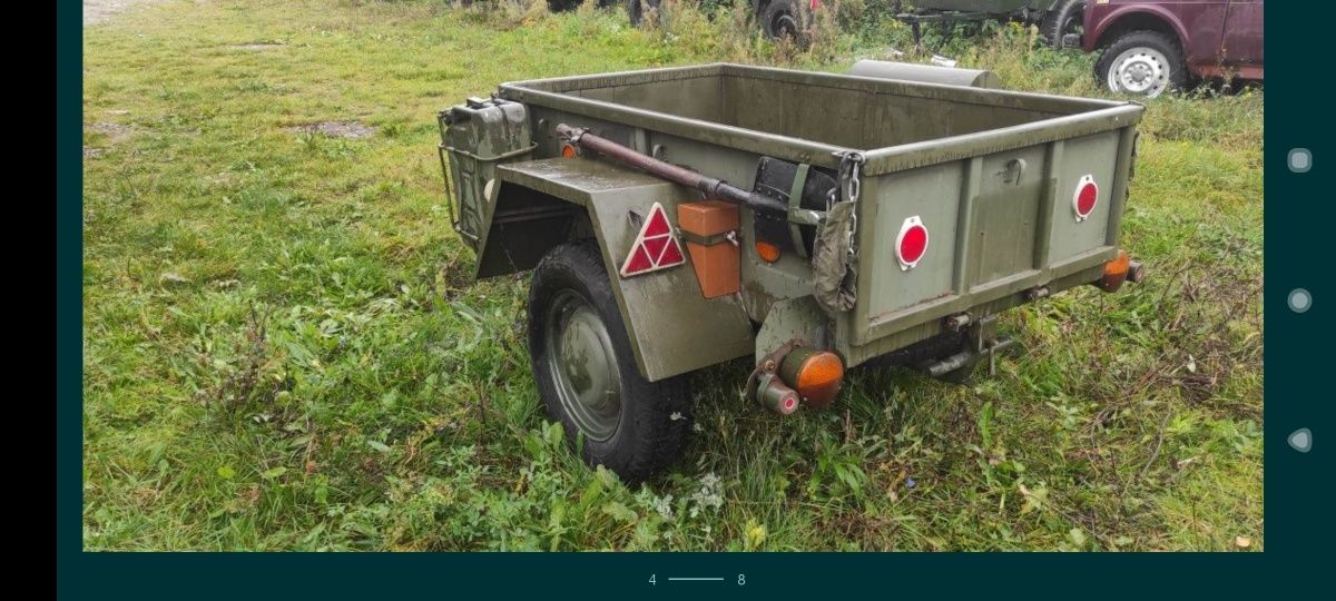 Przyczepka wojskowa militarna Jeep GAZ UAZ