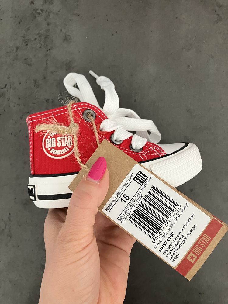 Trampki big star 18 nowe czerwone