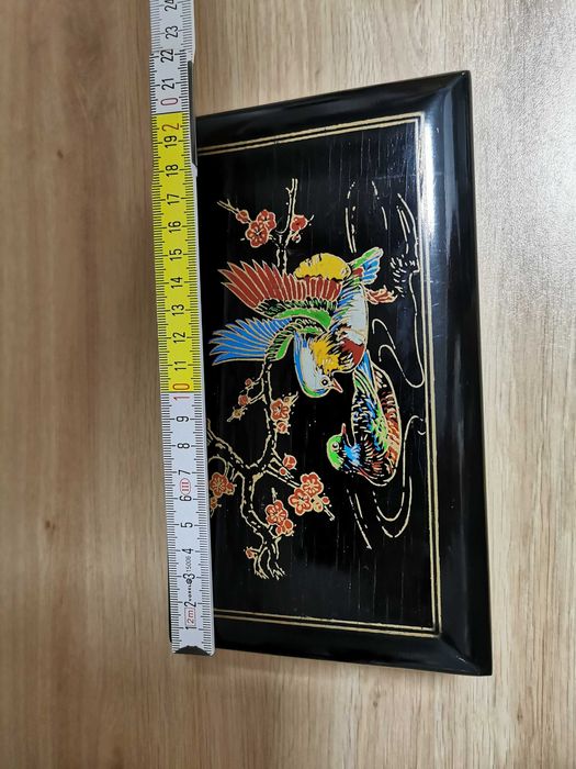 Laka szkatułka ,kasetka na biżuterię z pozytywką ,unikat