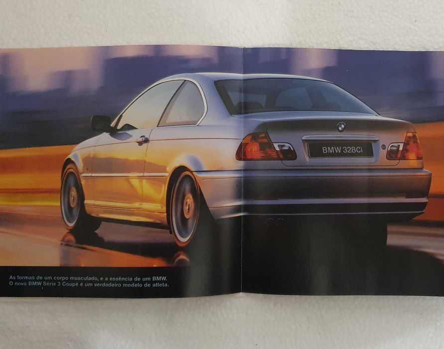 Pequeno Catálogo desdobrável do automóvel BMW Série 3 Coupé - 1999/00