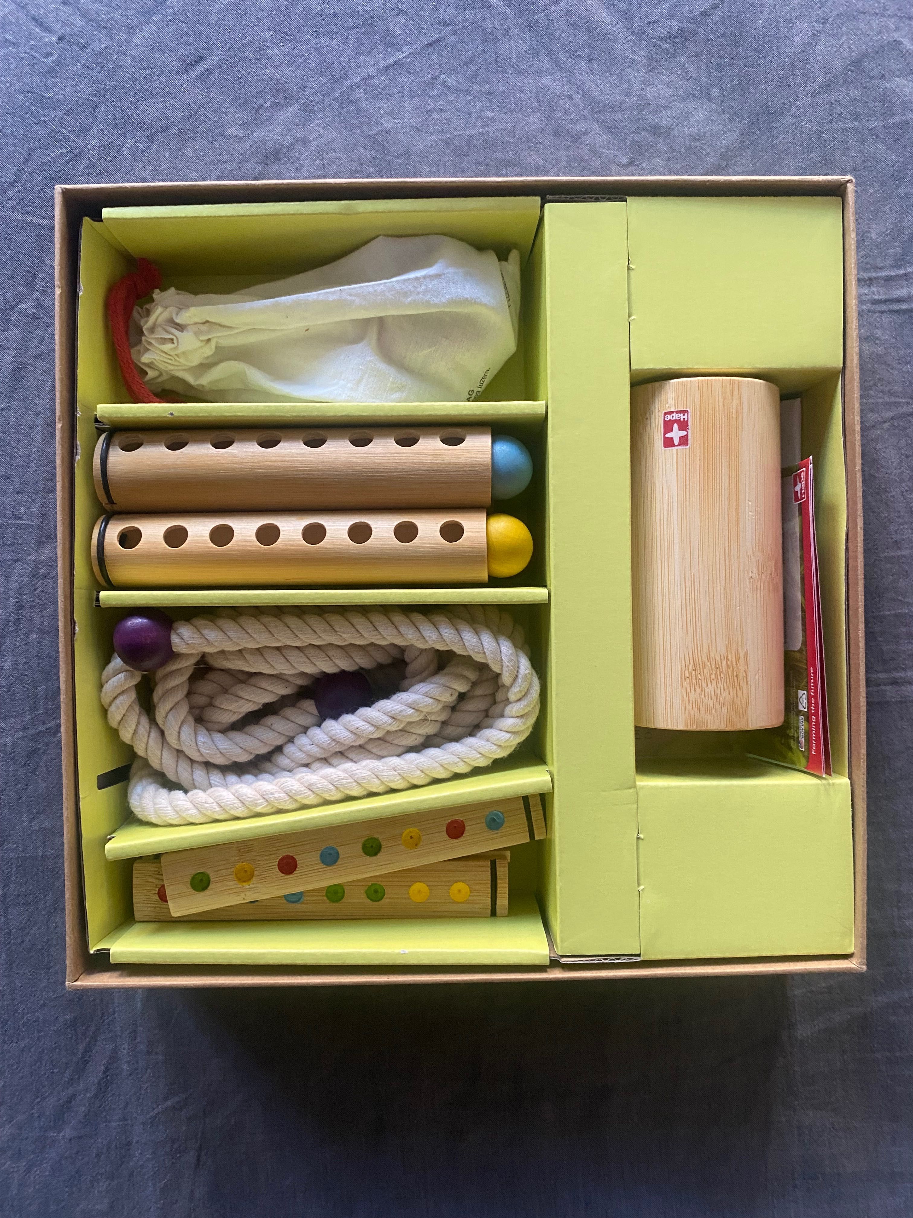 Hape jogo Madeira montessori
