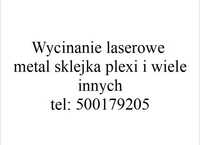 Cięcie Laserowe BLACH wycinanie oraz grawerowanie PLEXI SKLEJKA