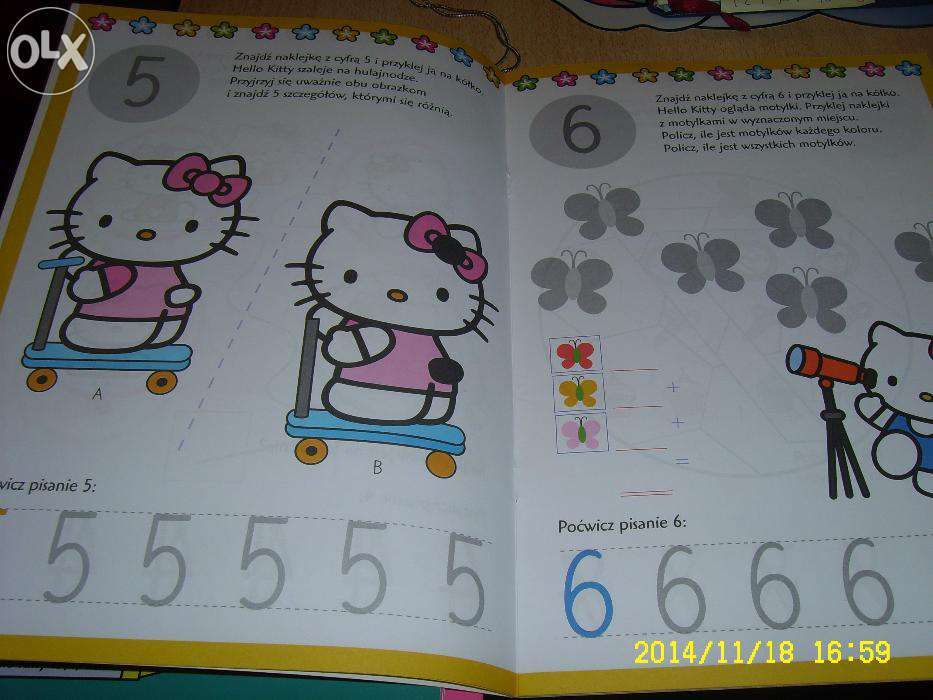 Hello Kitty uczę się +naklejki nr 12 i 13