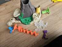 Playdoh slime wulkan dinozaury