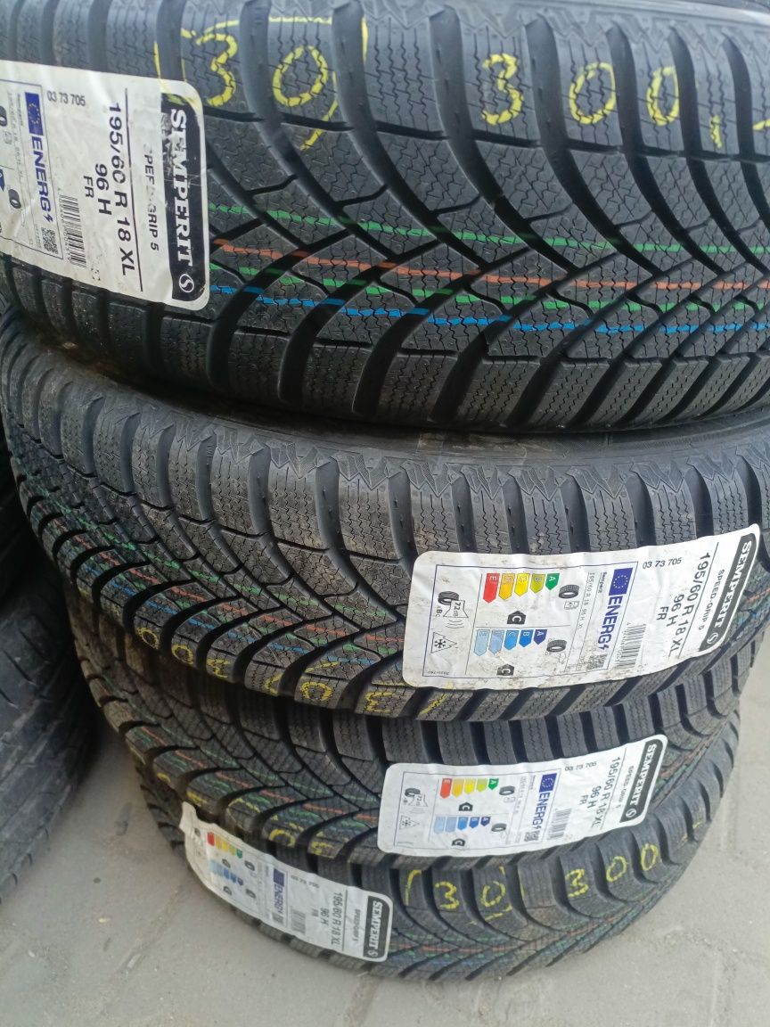Nowe opony zimowe 195/60/18 semperit