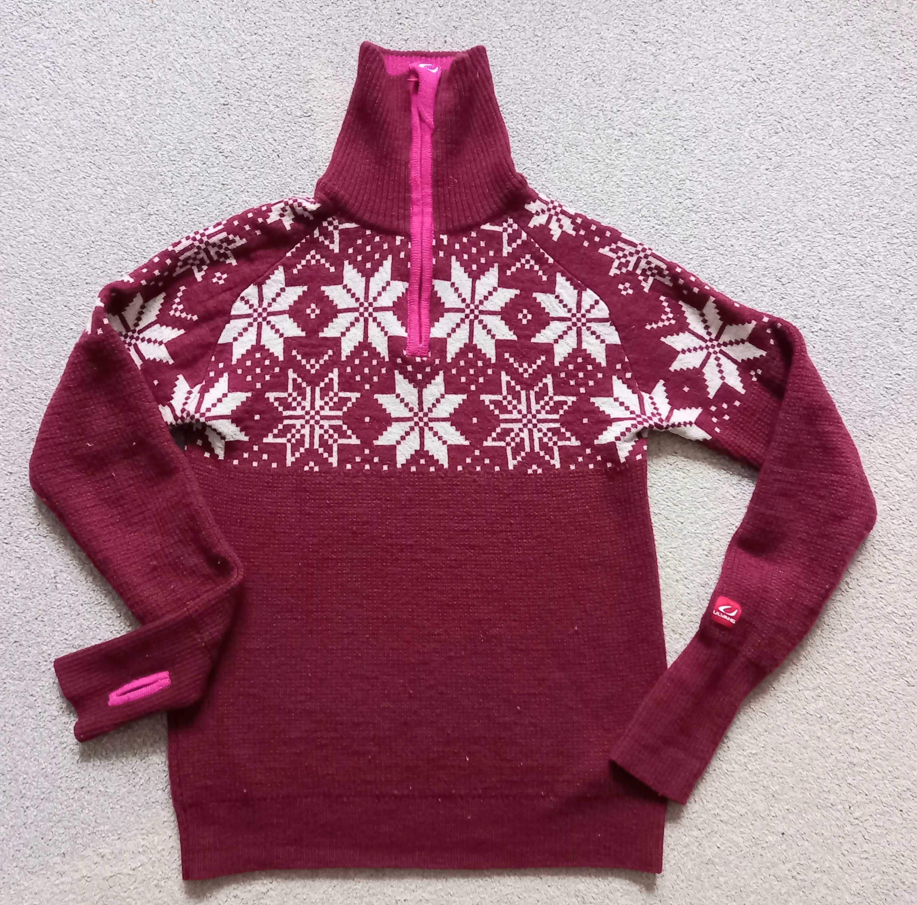 Gruby sweter ULVANG 100%wełna roz.L