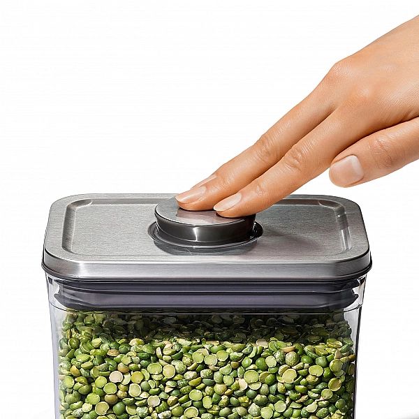Pojemnik Pop2/1,6l prostokątny - Steel / Oxo