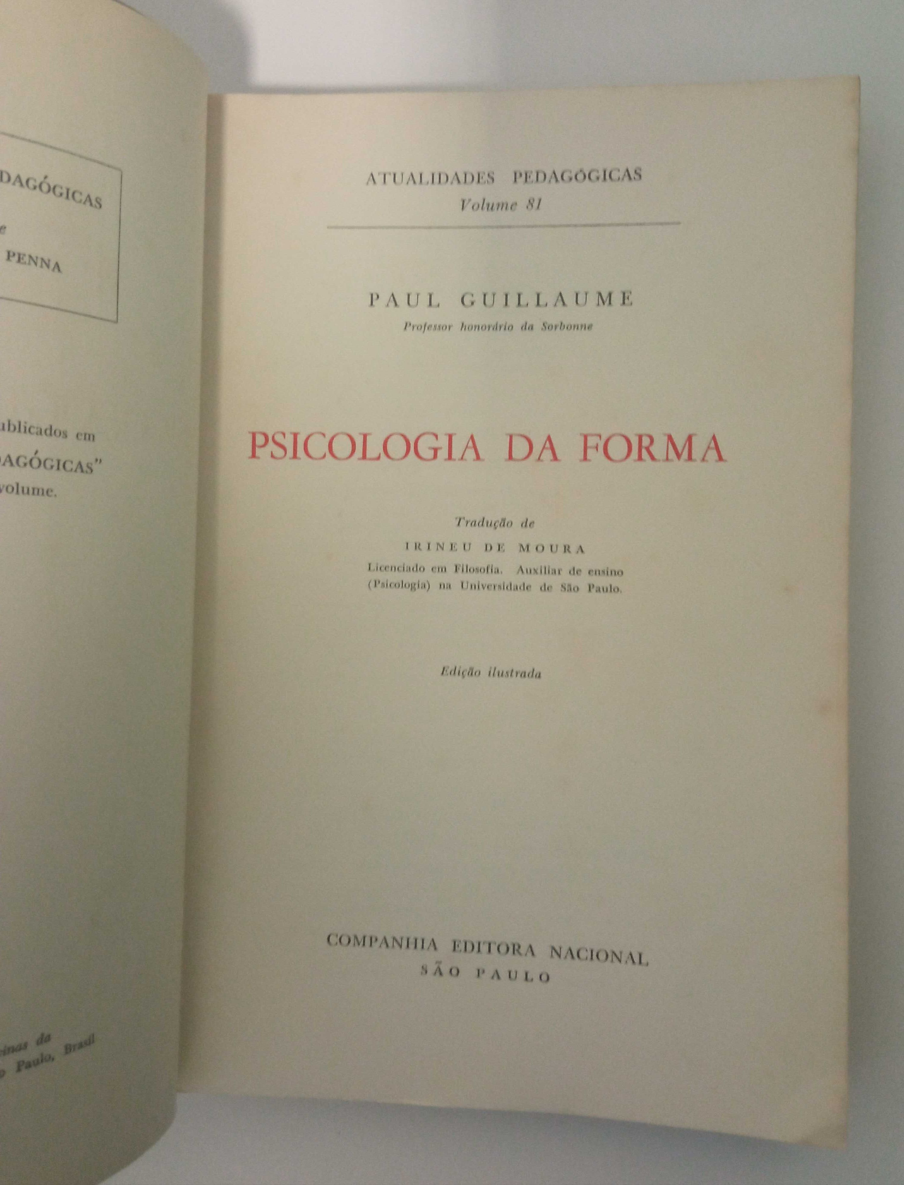 Psicologia da Forma, de Paul Guillaume