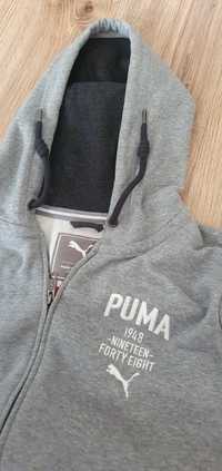 Bluza PUMA szara na zamek z kapturem rozmiar M/L