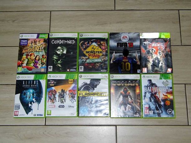 Gry na XBox 360 Aliens Colonial Marines, Kinect Adventures, Conan