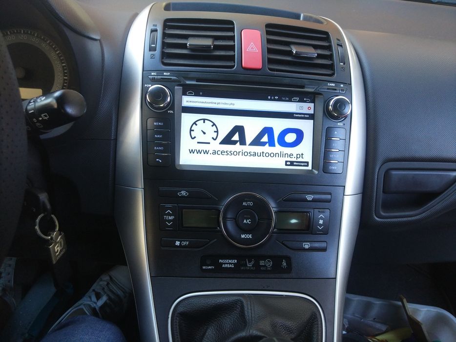 Auto Rádio Toyota Auris GPS Bluetooth DVD Android 2007 a 2013