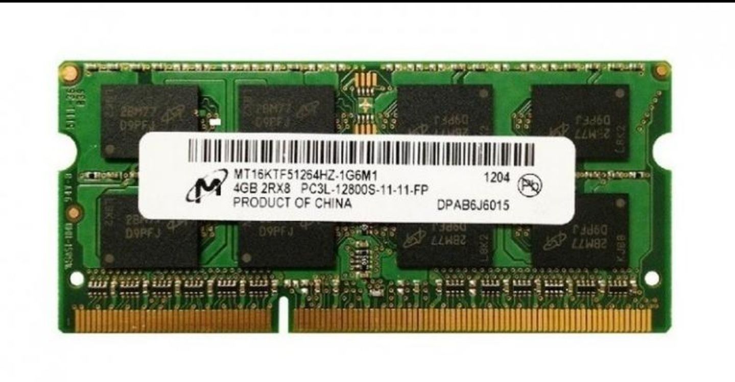 Оперативна пам'ять MICRON 4Gb DDR3 SO-DIMM  1600MHz