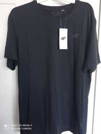NOWY! T-shirt 4F koszulka, czarny, męski XL duży