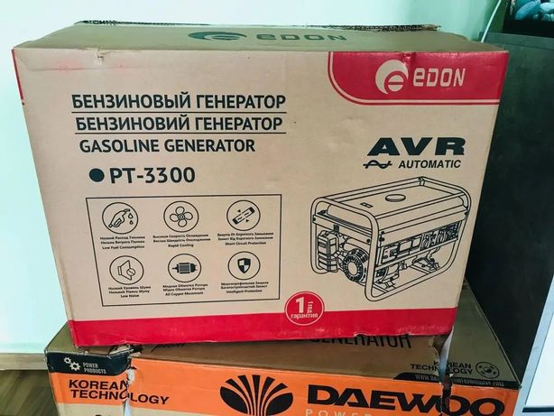 Генератор бензиновий Edon PT 3300 3.3. кВт з МІДНОЮ обмоткою
