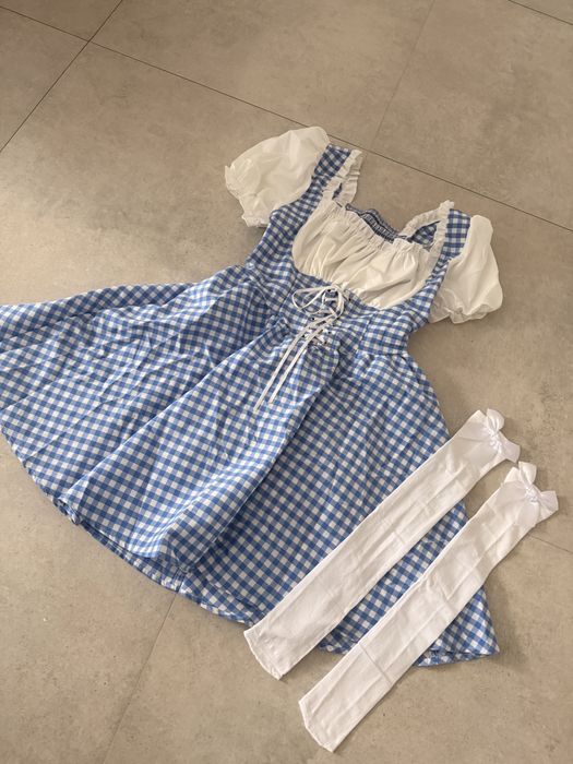 Przebranie stroj sukienka ponczochy oktoberfest 38 M damski octoberfes