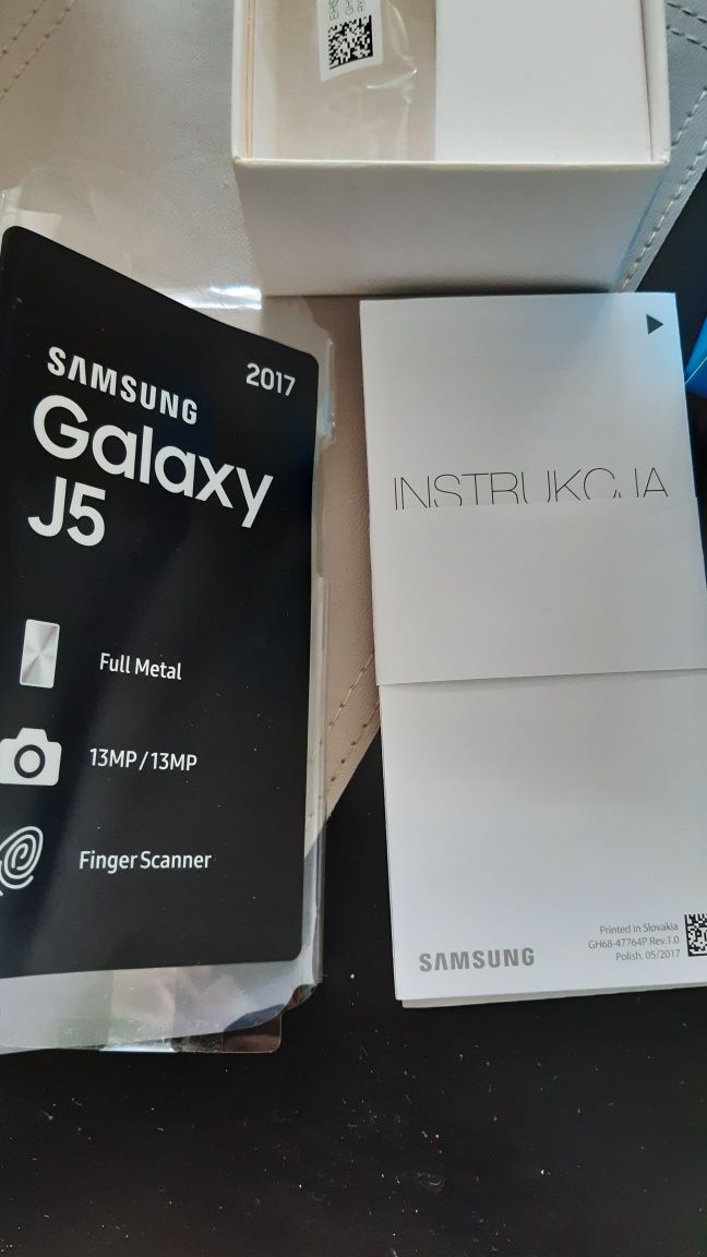 Pudełko+ kabel micro USB +instrukcja Samsung Galaxy J5 2017