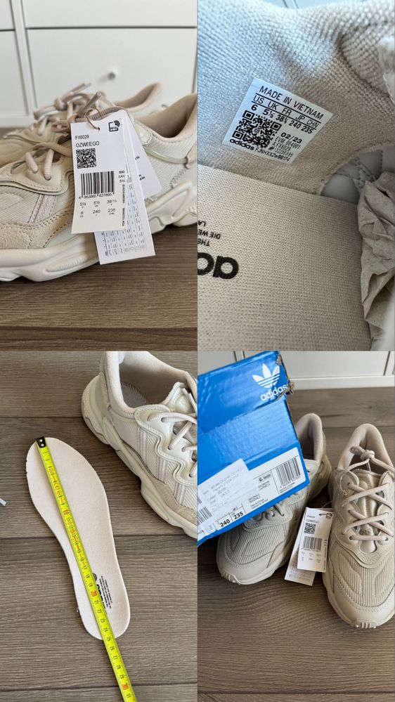 Кросівки Adidas Ozweego оригінал FX6029 38,5р