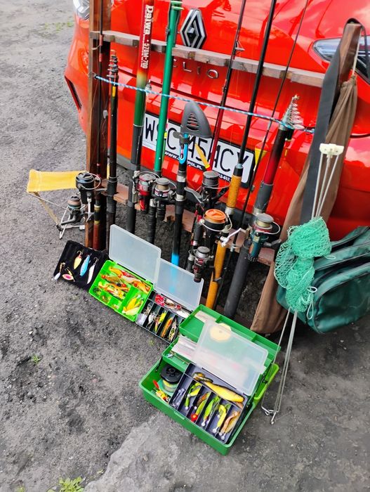 Wędki , kołowrotki