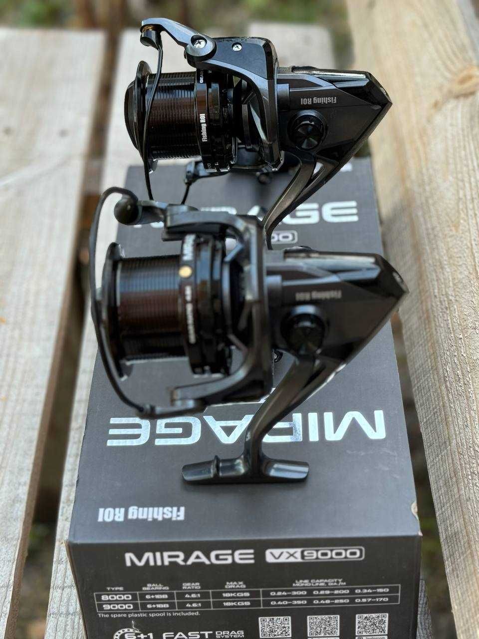 Карповая Катушка Fishing Roi Mirage VX 8000-9000 быстрый фрикцион