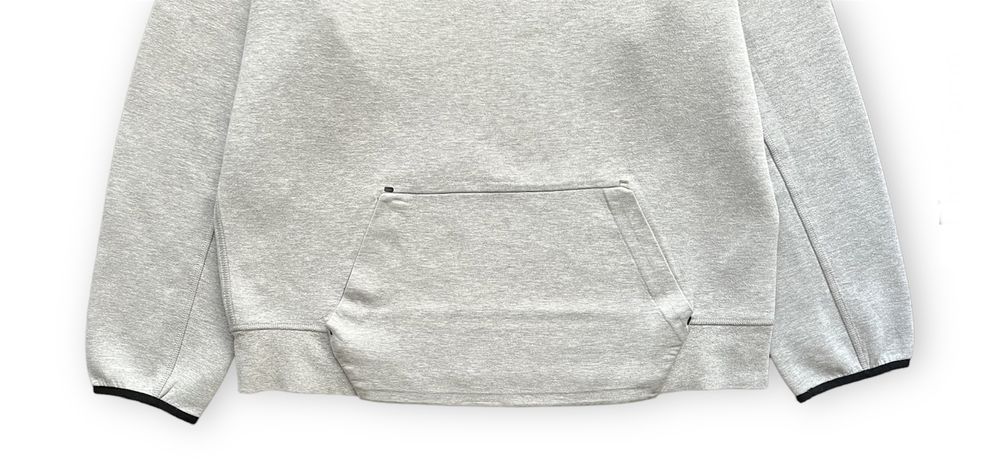 Bluza nike tech fleece szara crewneck small swoosh logo grey