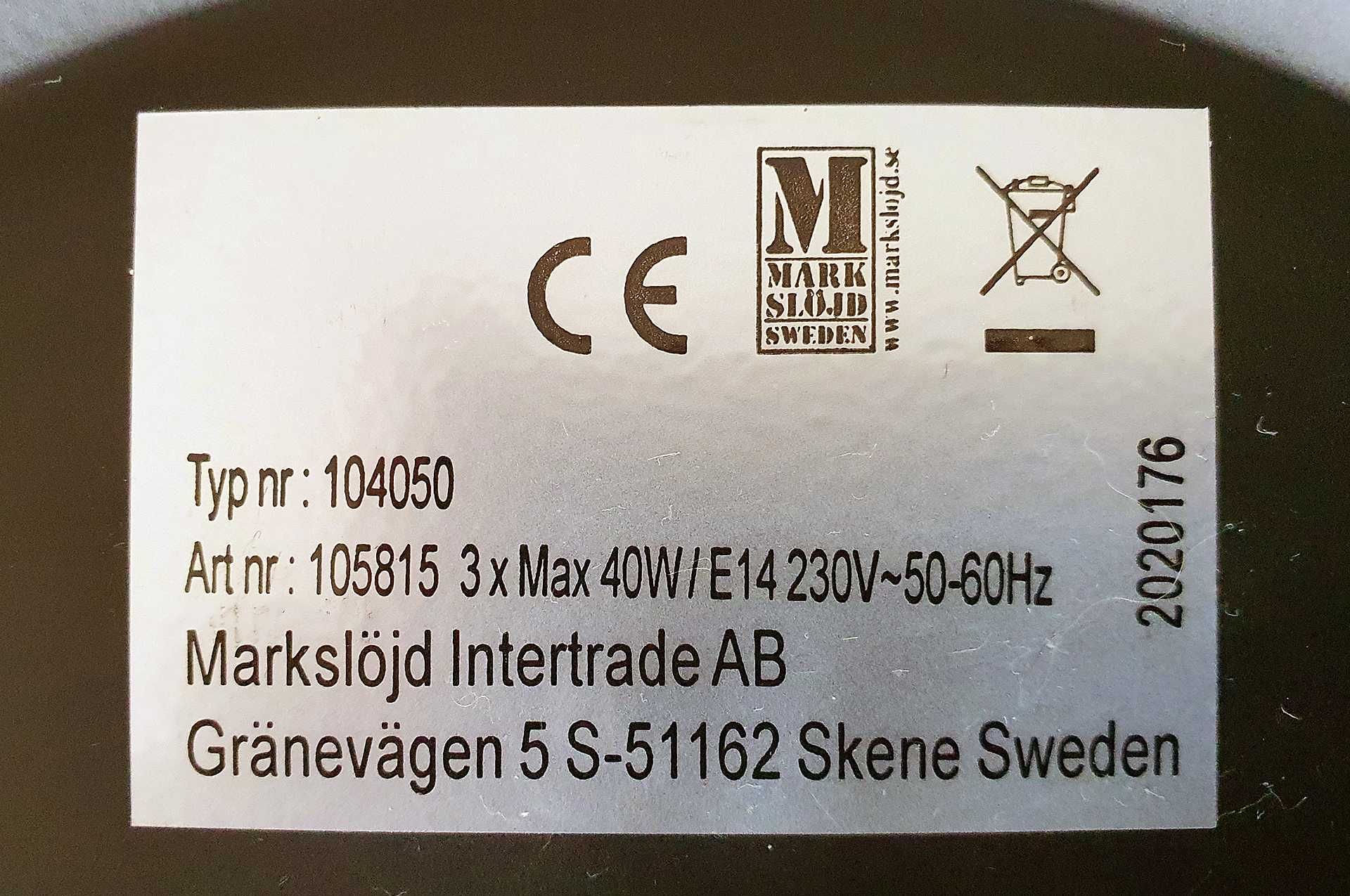 Lampa sufitowa Markslöjd Fjällbacka 104050 z żarówkami LED