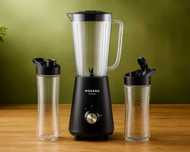 WYDAJNY Blender Kielichowy 350W Do Koktajli Smoothie Lodu + Bidony
