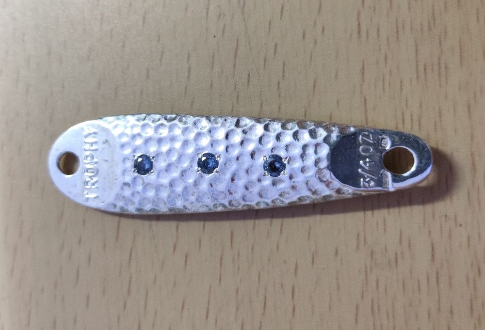 Коллекционная Блесна "Trophy" - Серебро 925 Пробы