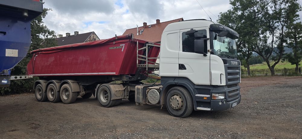 SCANIA R380 naczepa MEIILER zestaw wywrotka hydraulika Stan Super