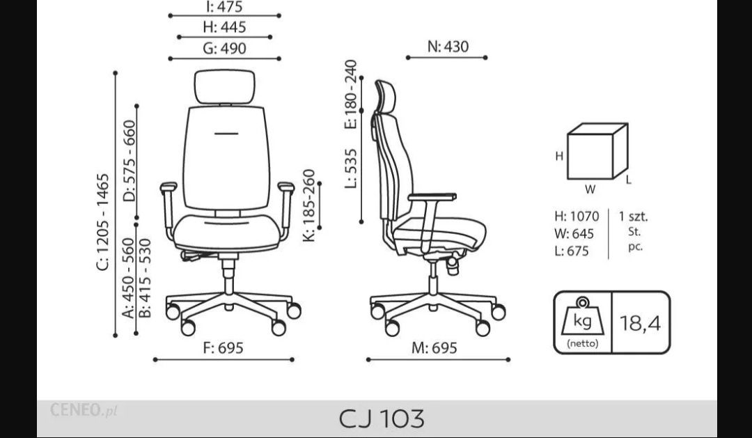 Fotel ergonomiczny Core