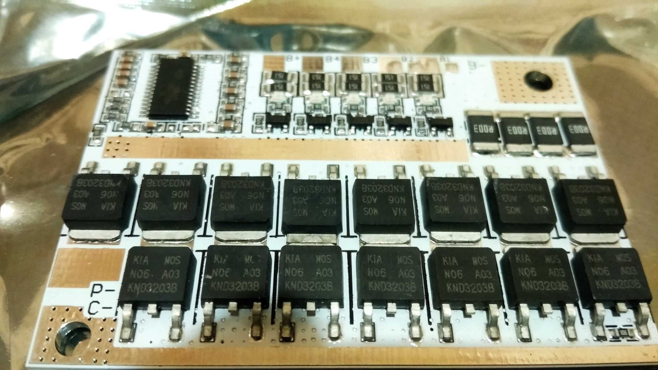 BMS 5S/4S/3S Контролер 100A для Li-ion 18650 с балансировкой