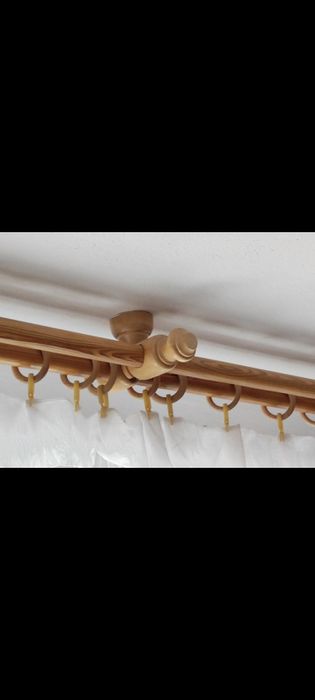 Karnisz drewniany, podwójny 1,6m 2m 2,5m 3m