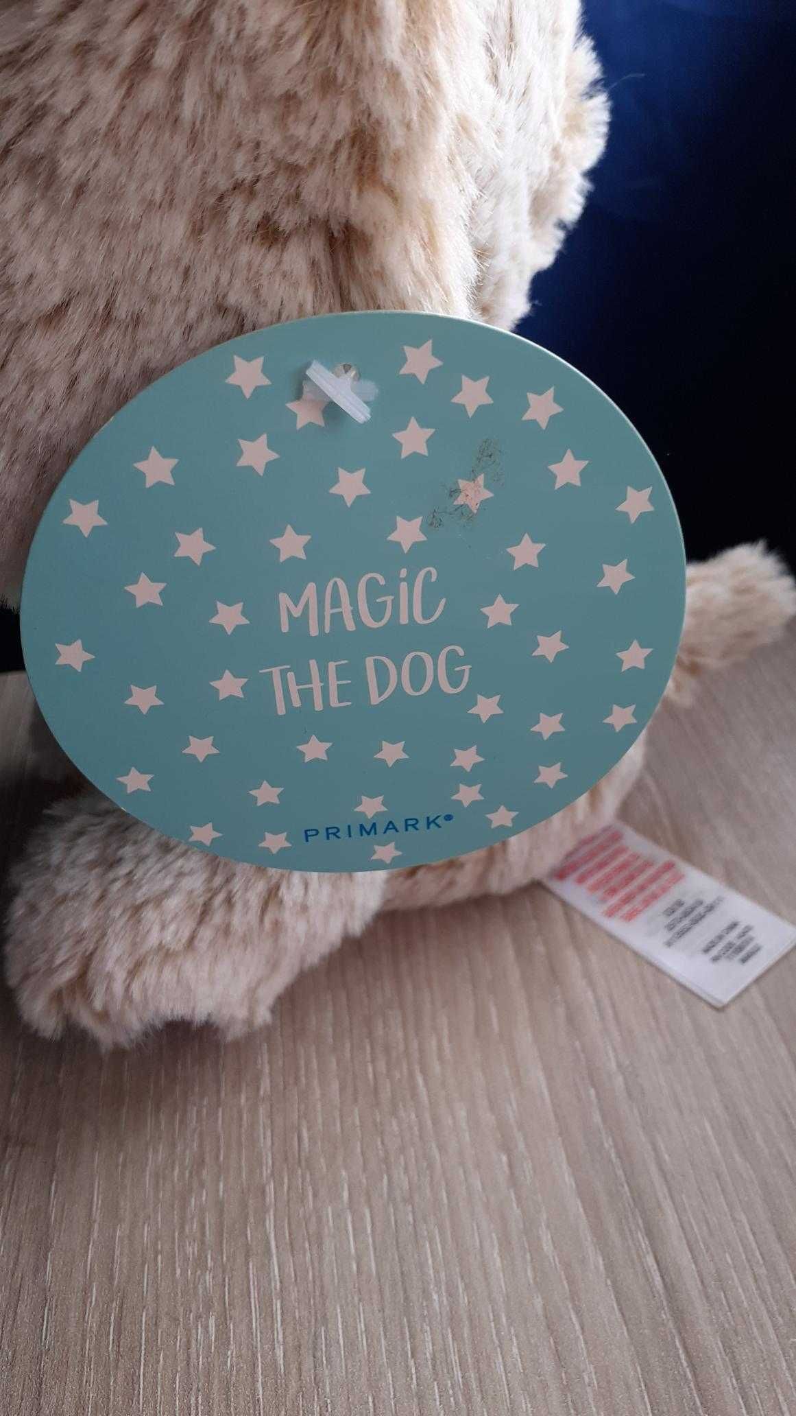 Peluche cão fofo com arco irís NOVO com etiqueta