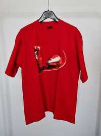 Czerwony t-shirt ferrari L