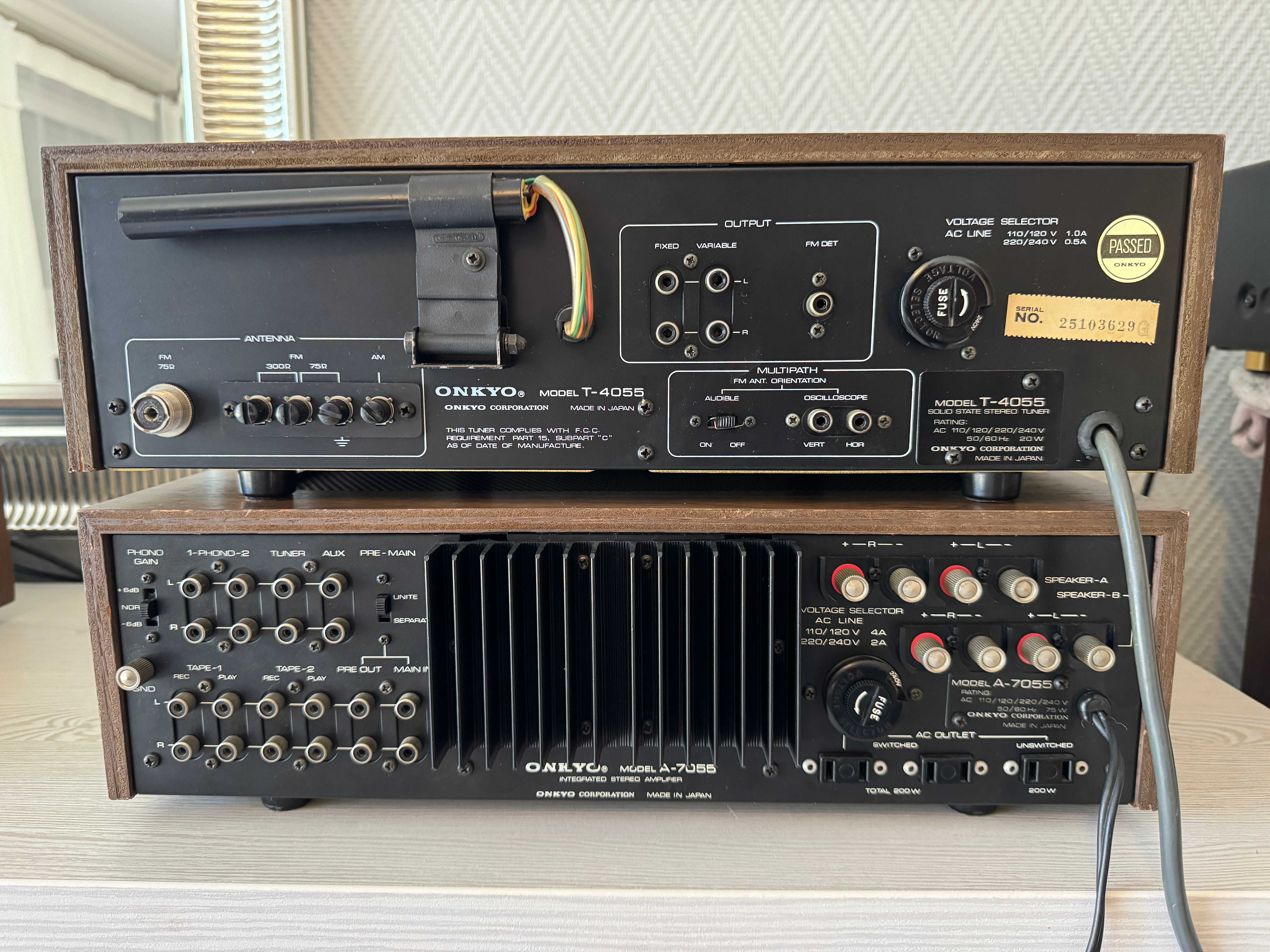 ONKYO A-7055 T-4055 Zestaw Top Class Hi-Fi