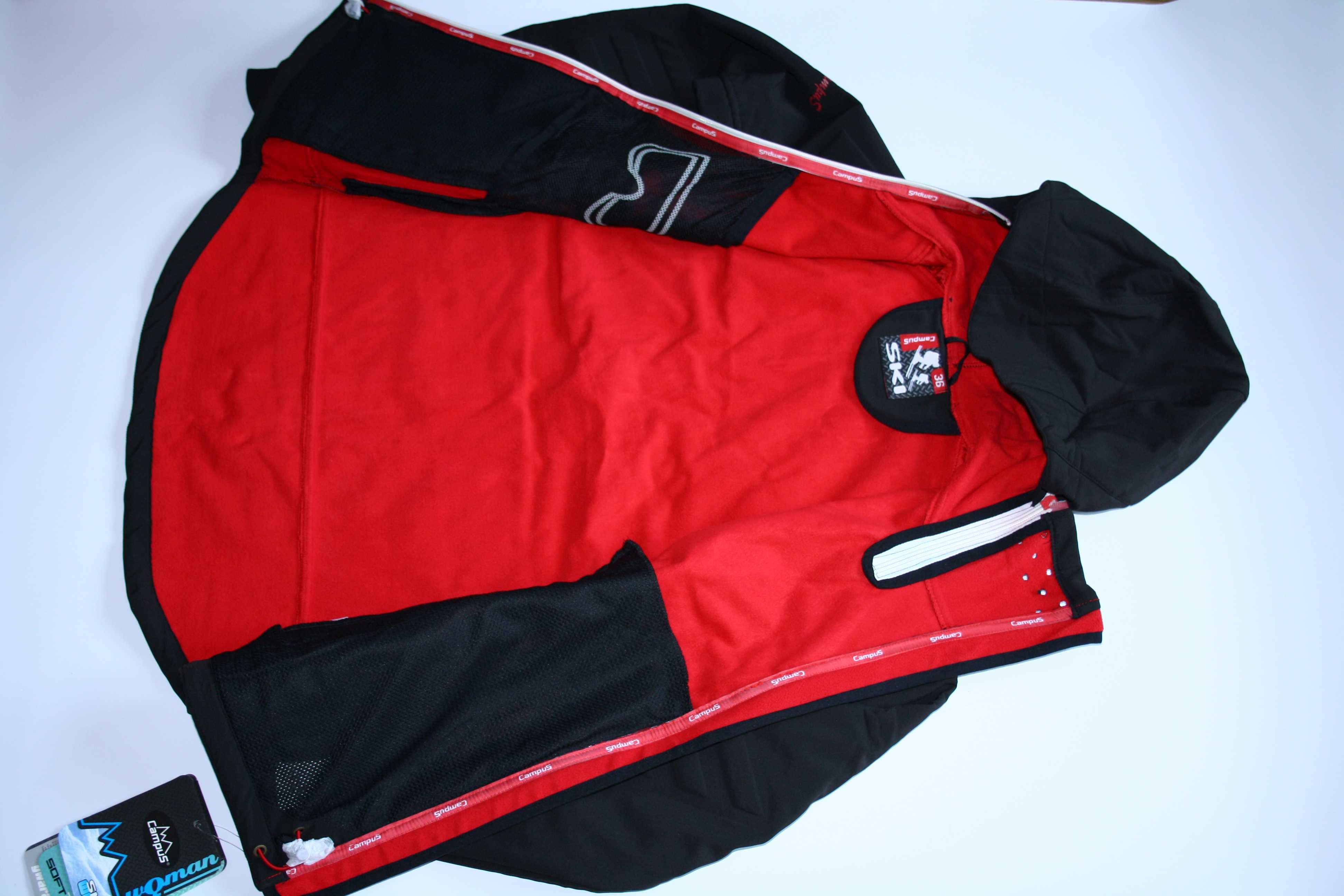 Kurtka softshell zimowa narciarska Campus LAUREN czarny r. M/38