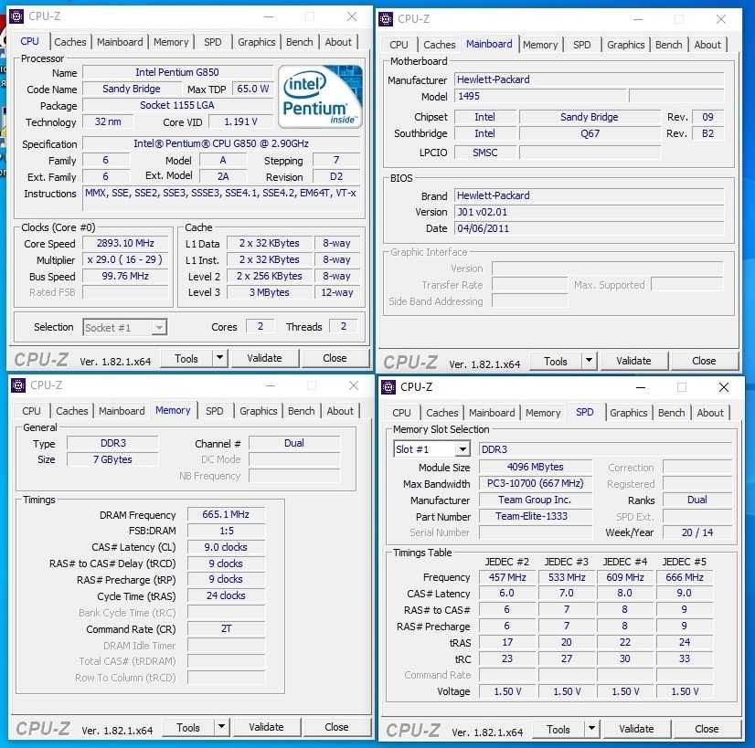 Компютер 1155 HP Compaq 8200 Elite SFF робочий