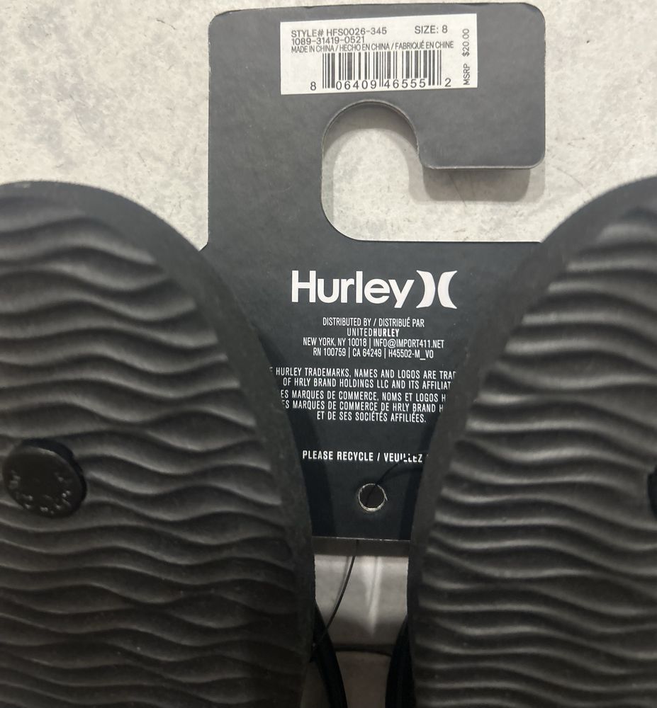 Chinelos NOVOS Hurley N42