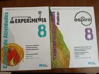 Livros de atividades Experimenta Físico-química 8.º Matemática espiral