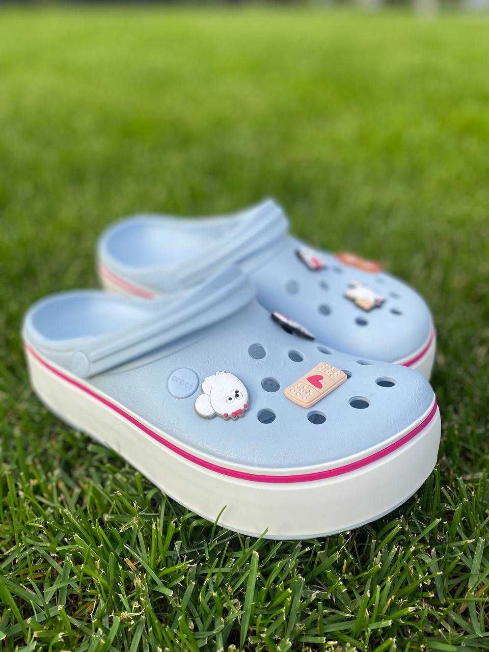 Купить жіночі крокси на платформі Crocs Crocband Platform 36-40р