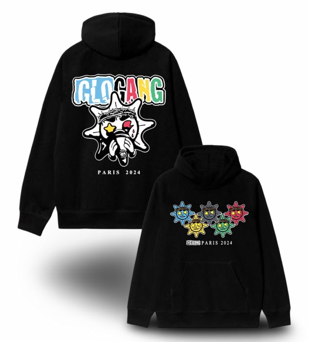 Худи Glo Gang Logo унисекс гло гэнг толстовка тишка Новинка сезона New