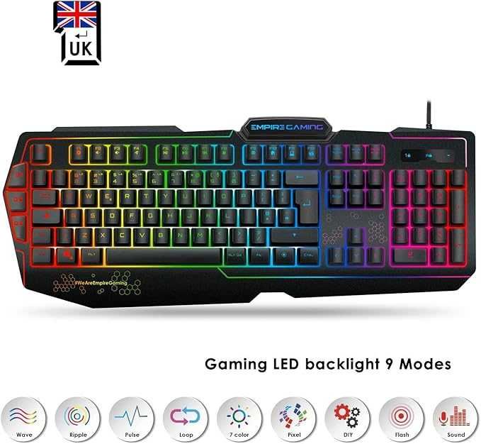 Klawiatura gamingowa K900 QWERTY EMPIRE GAMING