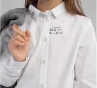 Біла рубашка для дівчинки ТМ Бембі ріст 122