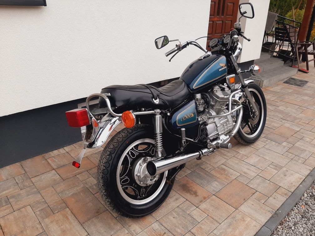 Honda cx 500 custom 1983rok 20kw A2 77tys km